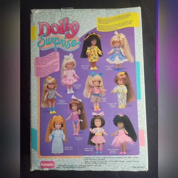 Rare Dolly Suprise Prairie Girl Doll 1989 Playskool new in box Hair Really Grows - Picture 7 of 15